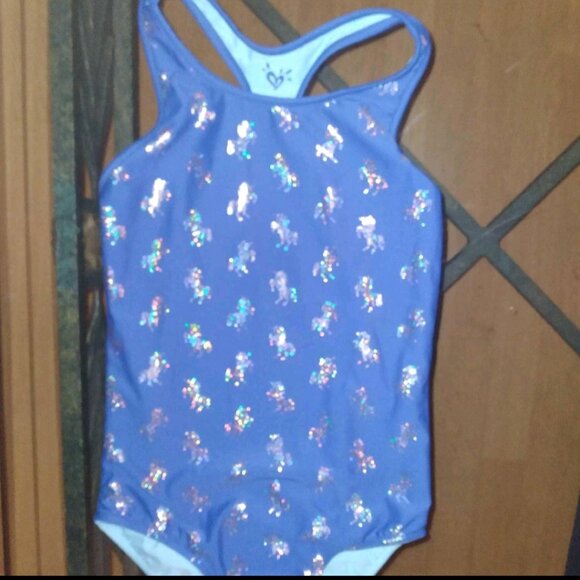 BN JUSTICE Unicorn REVERSAL  Bathing Suit🩱 - Picture 2 of 4